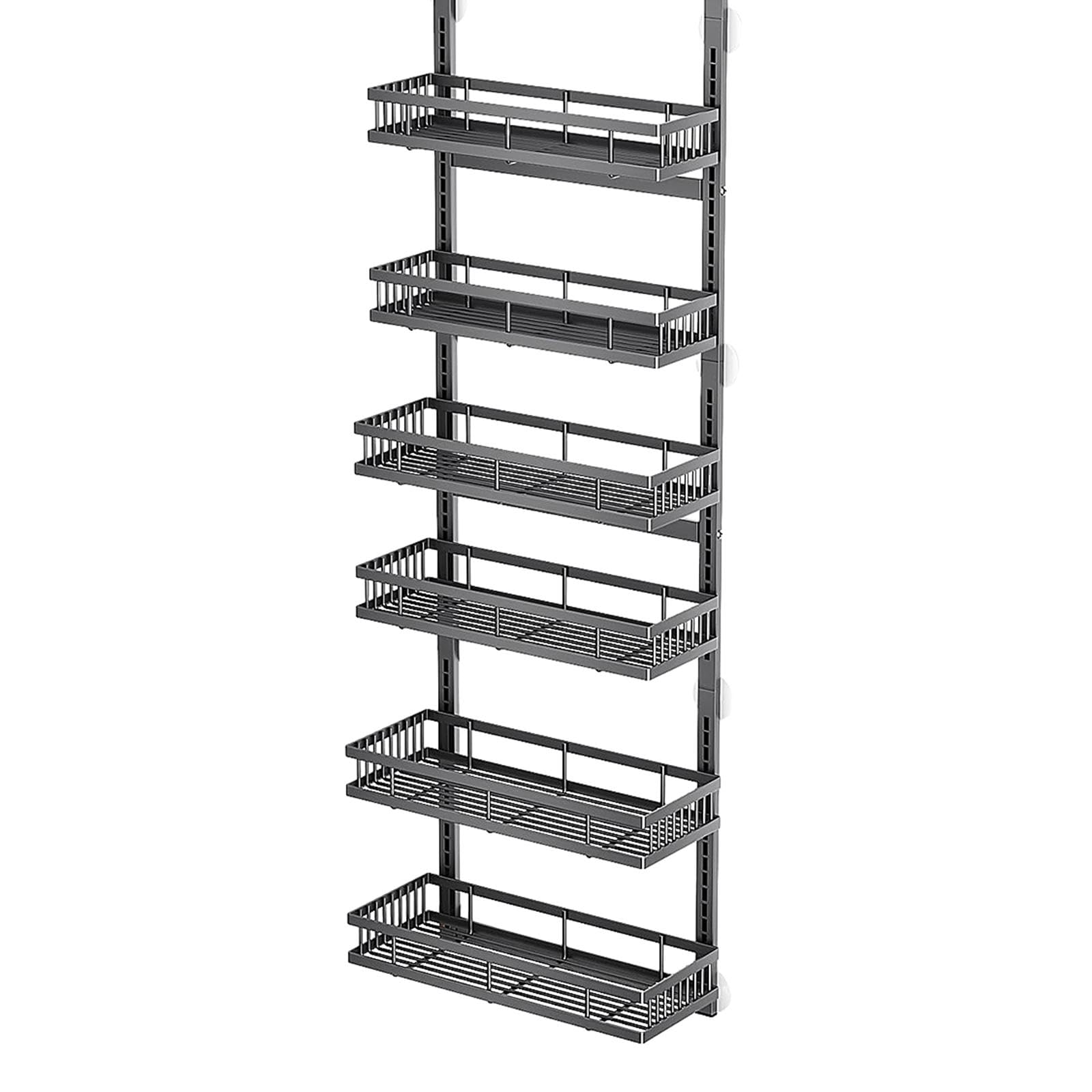 Organizador sobre La Puerta con Estantes Alacena Colgante Especiero de Pared Repisa Ajustable Metal Resistente Ahorro de Espacio Y Altura Regulable Al