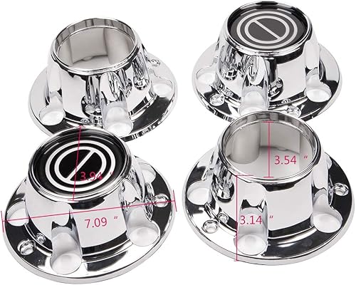 Miniatura 2 de G-PLUS Tapacubos de rueda cromados de repuesto para Ford F150 1980-1996 Truck Bronco Van 4x4 delantero 4WD (incluye 12 tornillos de montaje)