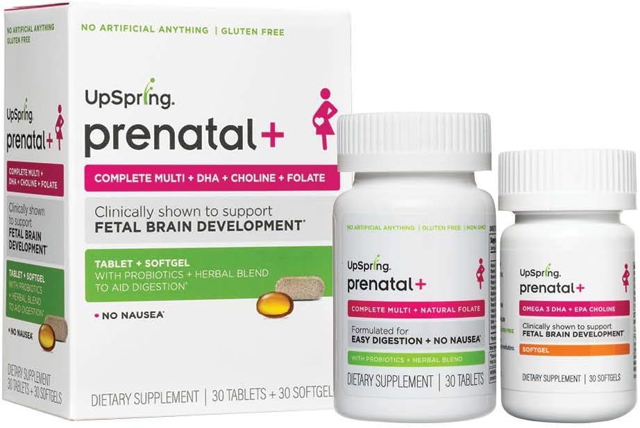 UpSpring Baby Natural Prenatal Multivitamin Plus DHA