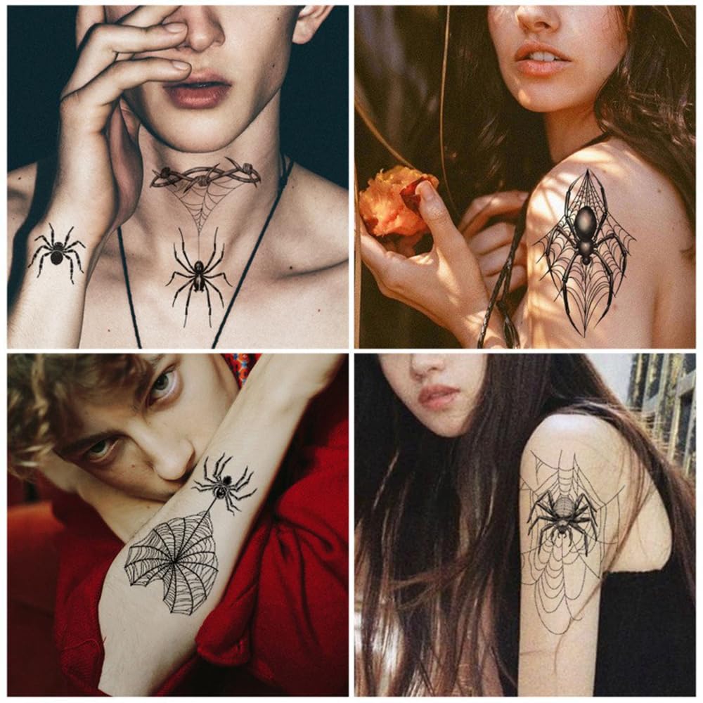 Awinmay Tatuaggio di Halloween per bambini, 10 fogli di