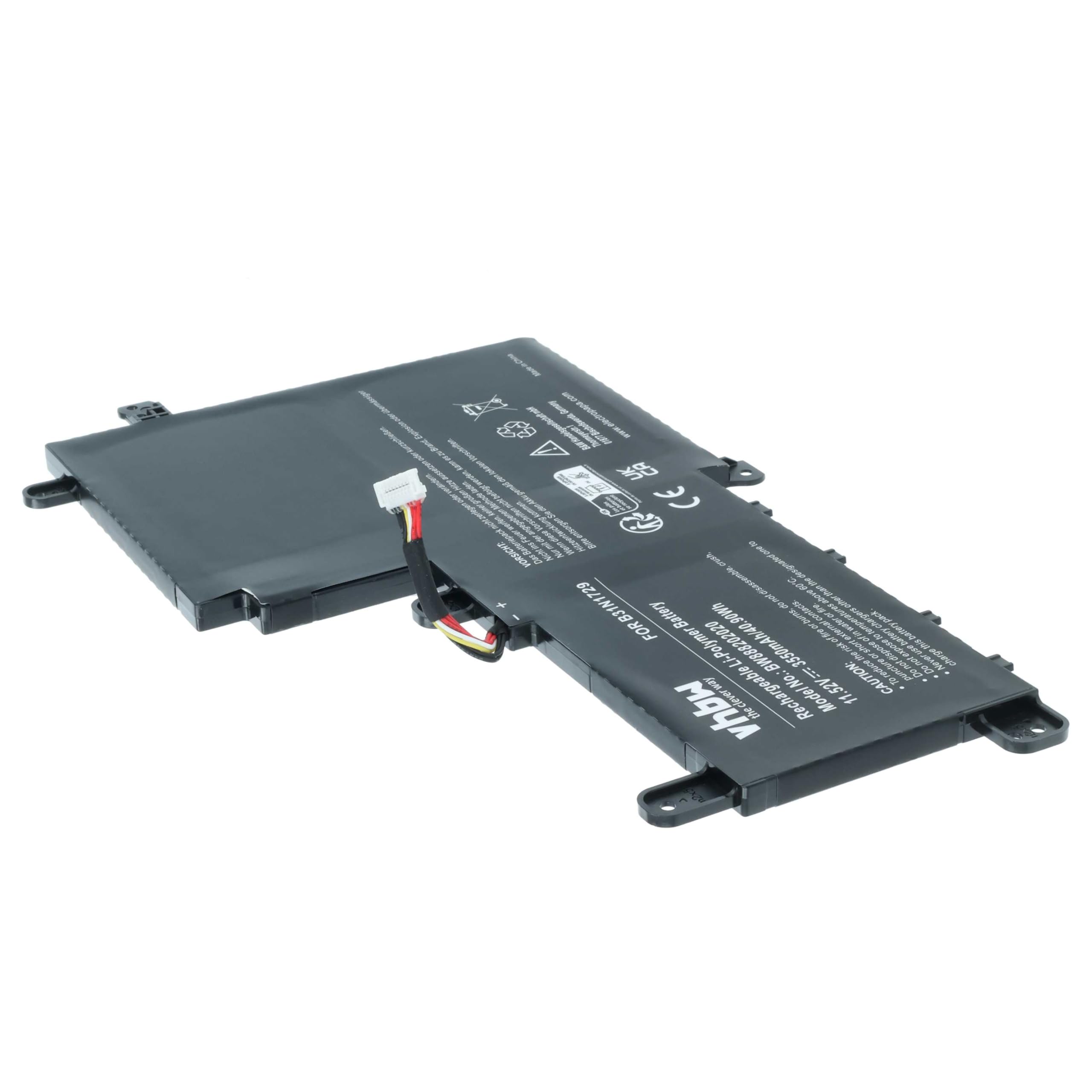 vhbw Bateria zastępuje ASUS 0B200-02920000, B31N1729 do notebooka (3550 mAh, 11,52 V, Li-Ion)