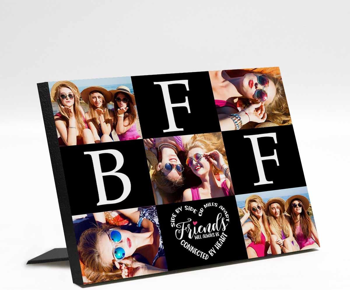M YESCUSTOM Custom BFF Picture Frame with Photos for Women