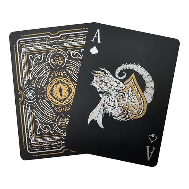 ACELION Juego de cartas impermeables, de plástico, cartas de póquer, juego de cartas de póquer