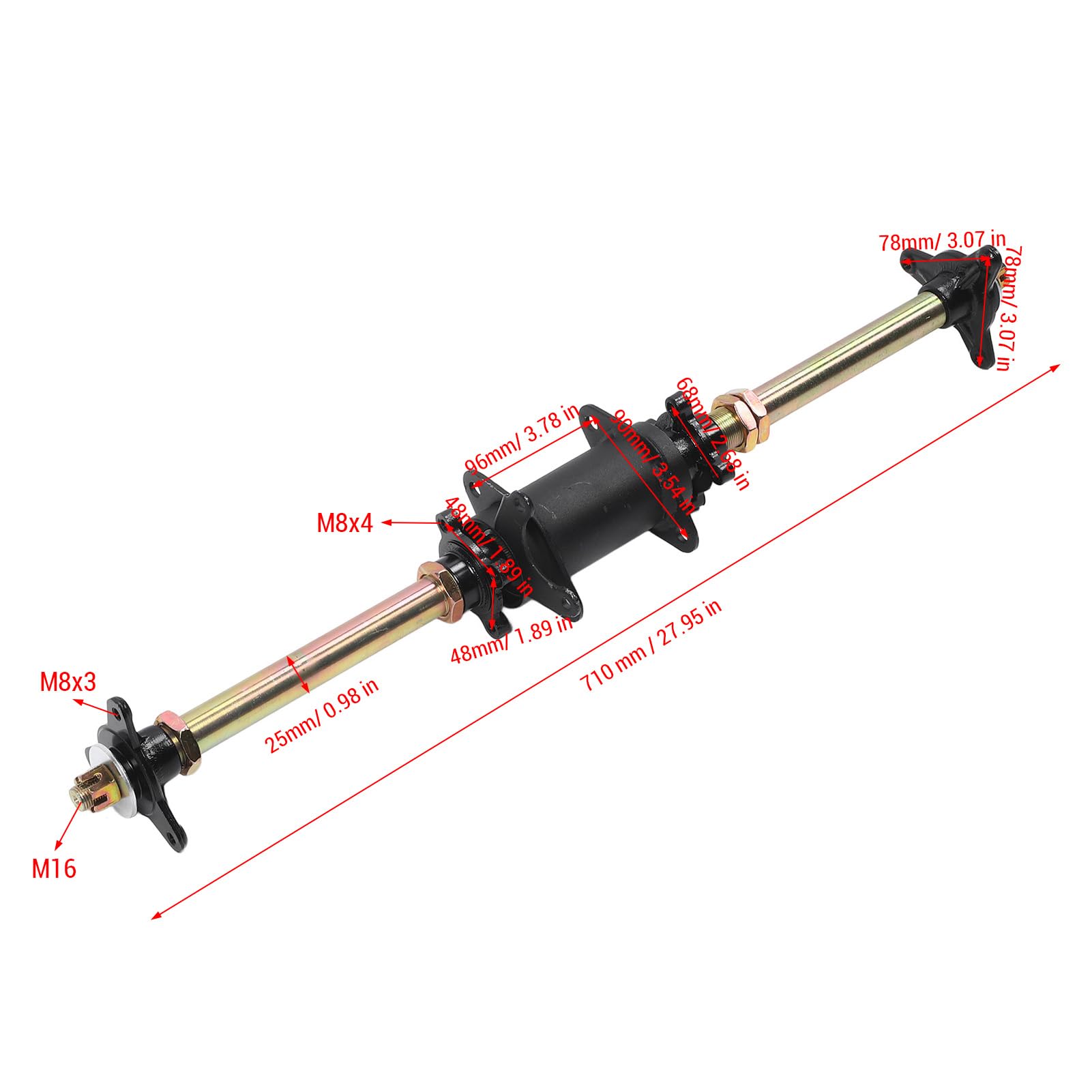 Paar Kart/Drift Trike/Home Build Achslagergehäuse Für 25 Oder 30