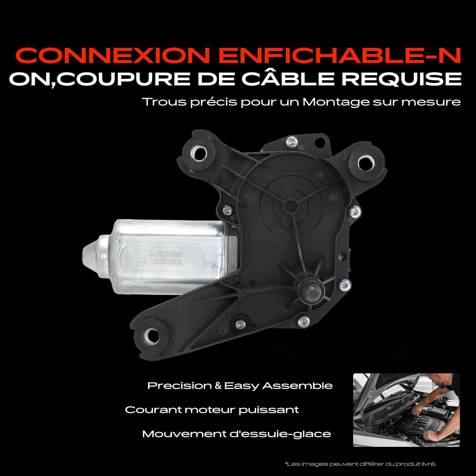 Frankberg Moteur d'essuie-glace arrière, 3 broches, 9132802