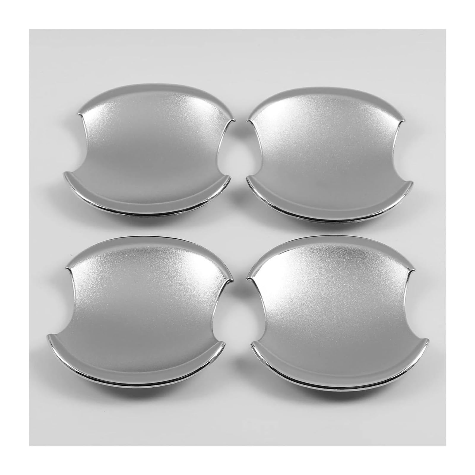 Hckclmbmzw Silver A For Civic 2006 2007 2008 2009 2010 2011 Car Door Handle Cover Decor Trim Styling Accessories Glossy Black Chrome Door Handle Cover(Silver A)
