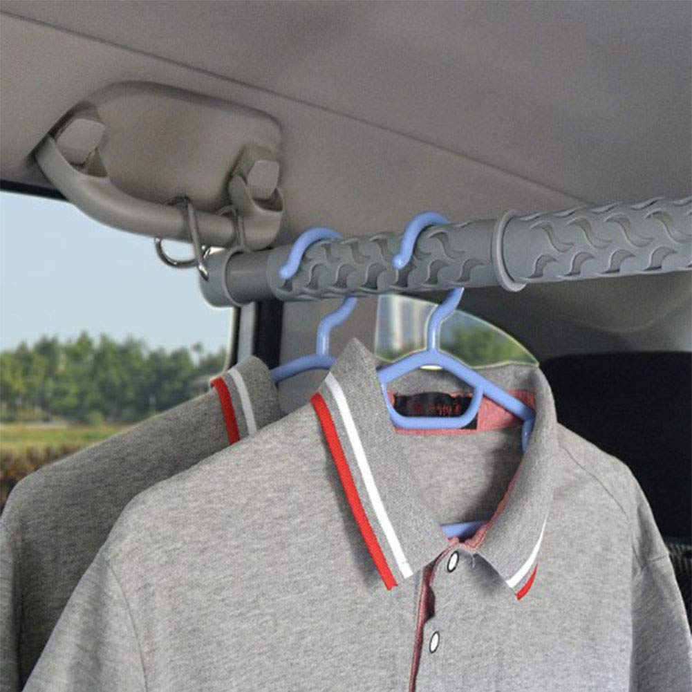 Auto Erweiterbare Kleiderbügelstange, Auto-Kleiderstangenstange, Strapazierfähige, Rutschfeste, Langlebige Kleiderstange Für Die Reise, 87-162 Cm, 1St