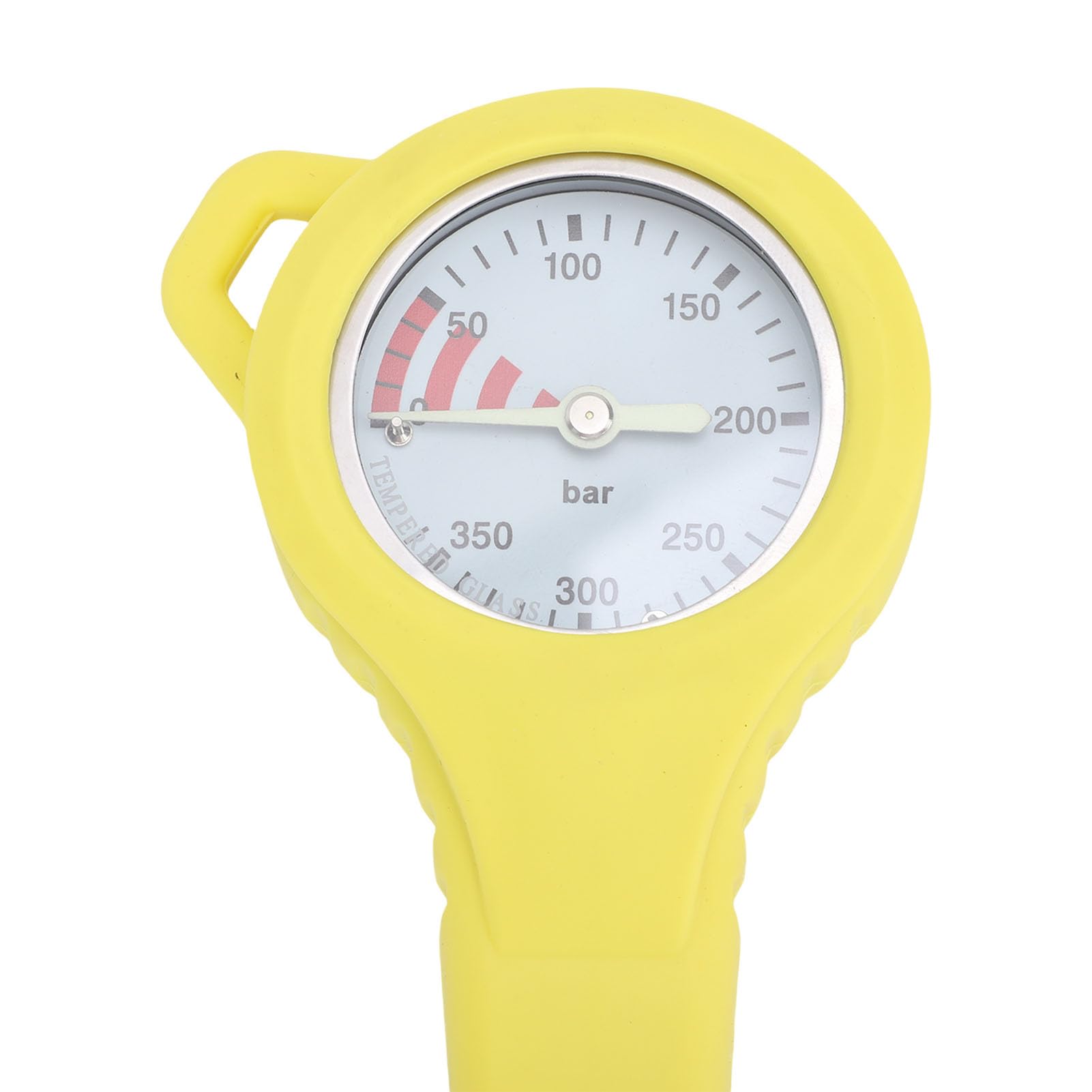 Manometro Subacqueo Glow in The Dark Misuratore di Pressione Sommergibile Accurato per Attrezzatura Subacquea con Tubo Flessibile 1 unità (15 cm)