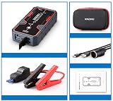 XNEMU Car Jump Starter, 2000A Peak 20000mAh (Up to 8.0L Gas or 6.5L Diesel Engine) 12V Auto Booster Battery Pack Jump Box with Quick Charger Smart Jump Cables - 7