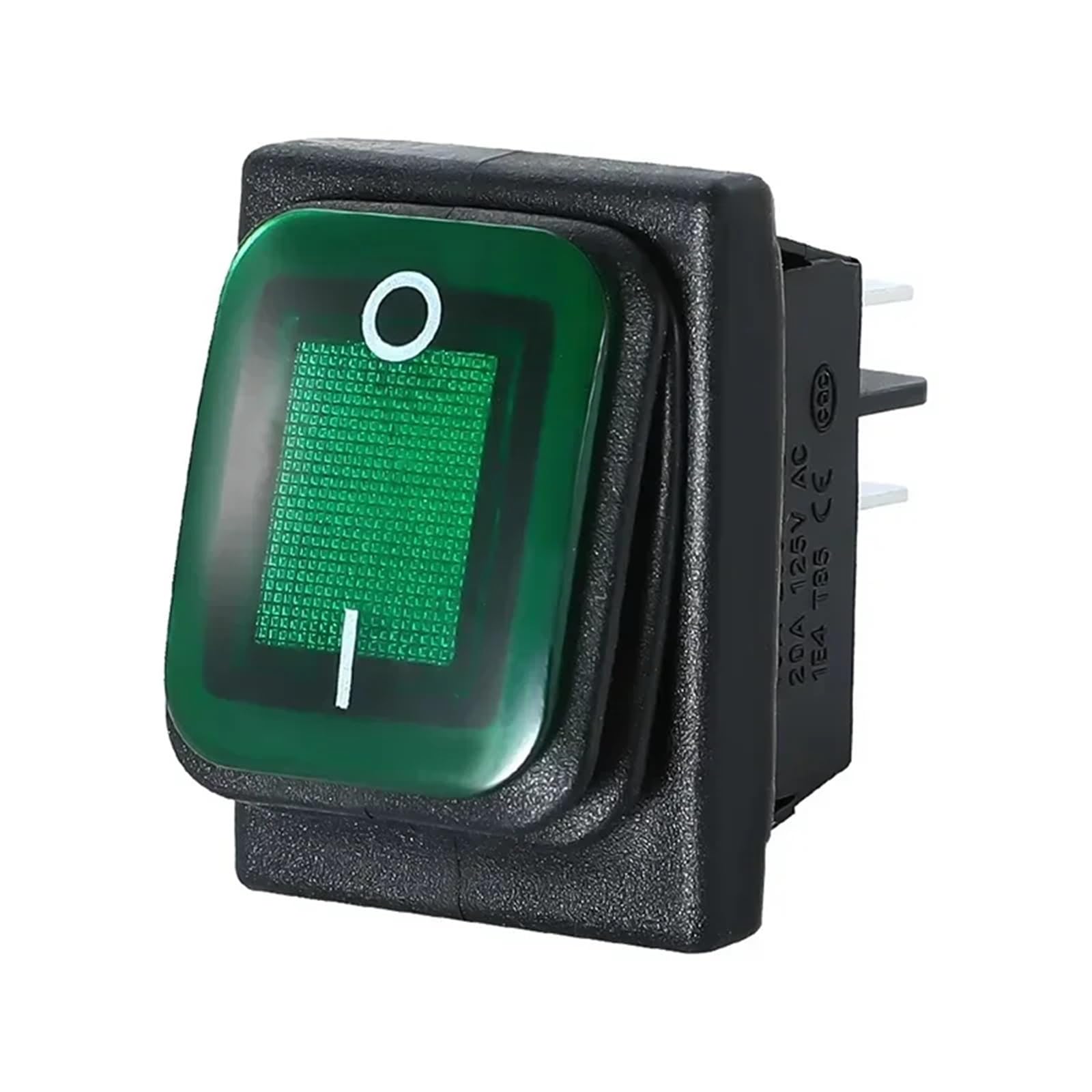 Łódź w kształcie wahadła, Zestaw 2 wodoodpornych przełączników kołyskowych KCD4 16A 4-stykowy WŁ./WYŁ. 12 V 220 V Światło LED do samochodu, łodzi, wielokolorowe(Yellow,2PCS-220V)