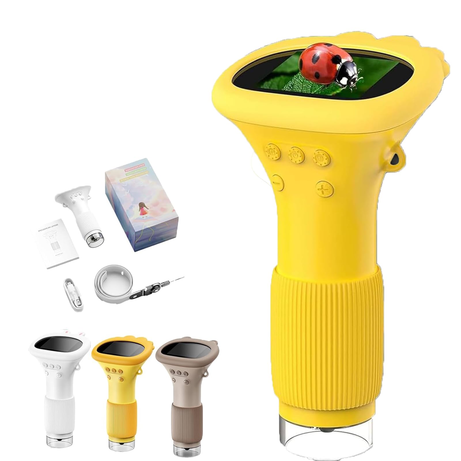 Mini Digital Microscope, Kids Microscopes,1000x Portable Digital Microscope for Kid, 2026 New Handheld HD Pocket USB Scope Camera for Student Lab (