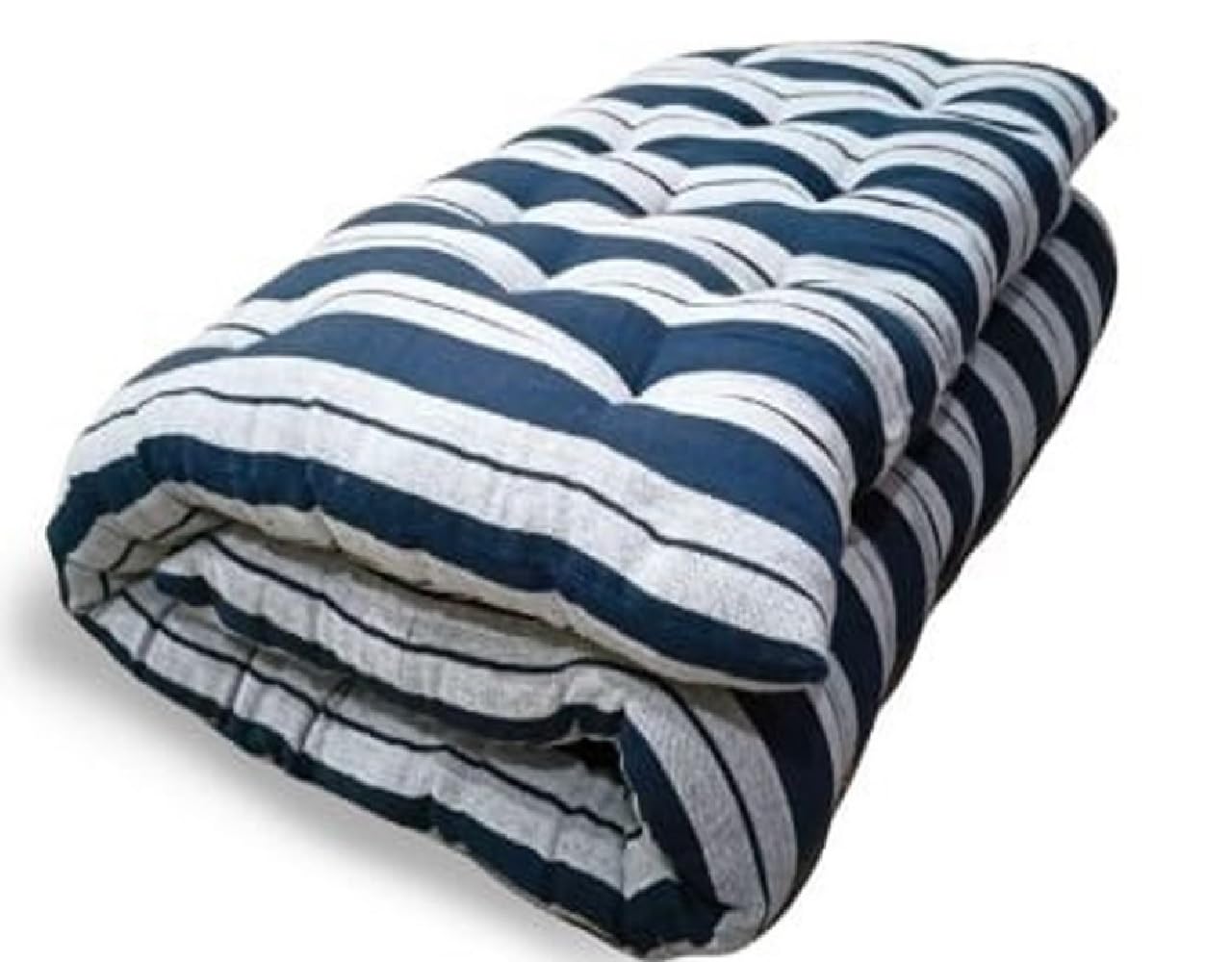 HB Msala Single Bed Cotton Filled Quilt Mattress Soft & Reversible,Pure Cotton Fabric,Floor & Bed, Mattress Tufted Soft Rui Gadda (Blue Lining,Star) (3 x 6 Single)-image-48