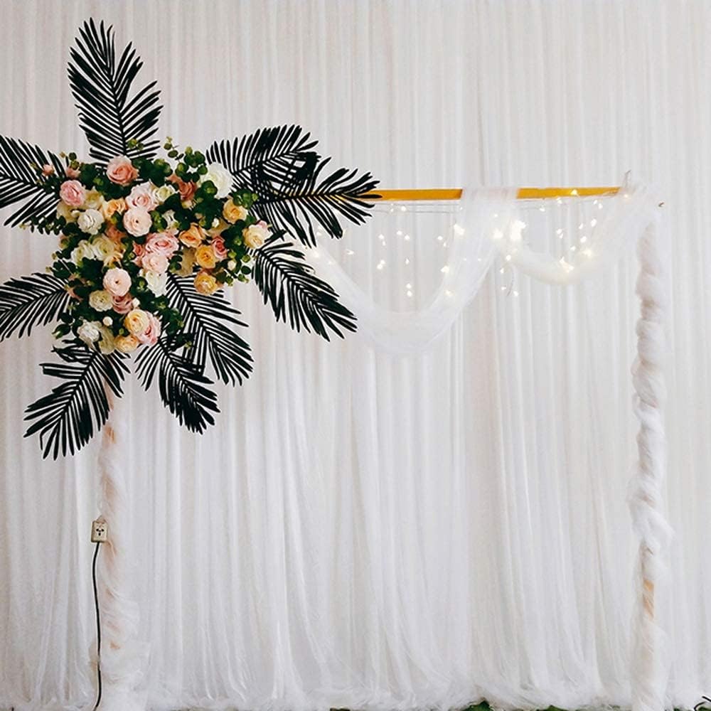 W6.56xH6.56FT Square Metal Wedding Arch for Decoration,Square Arch Backdrop Frame Backdrop Garden Wedding Props Decoration for Wedding Ceremony Christmas, Thanksgiving,Yellow