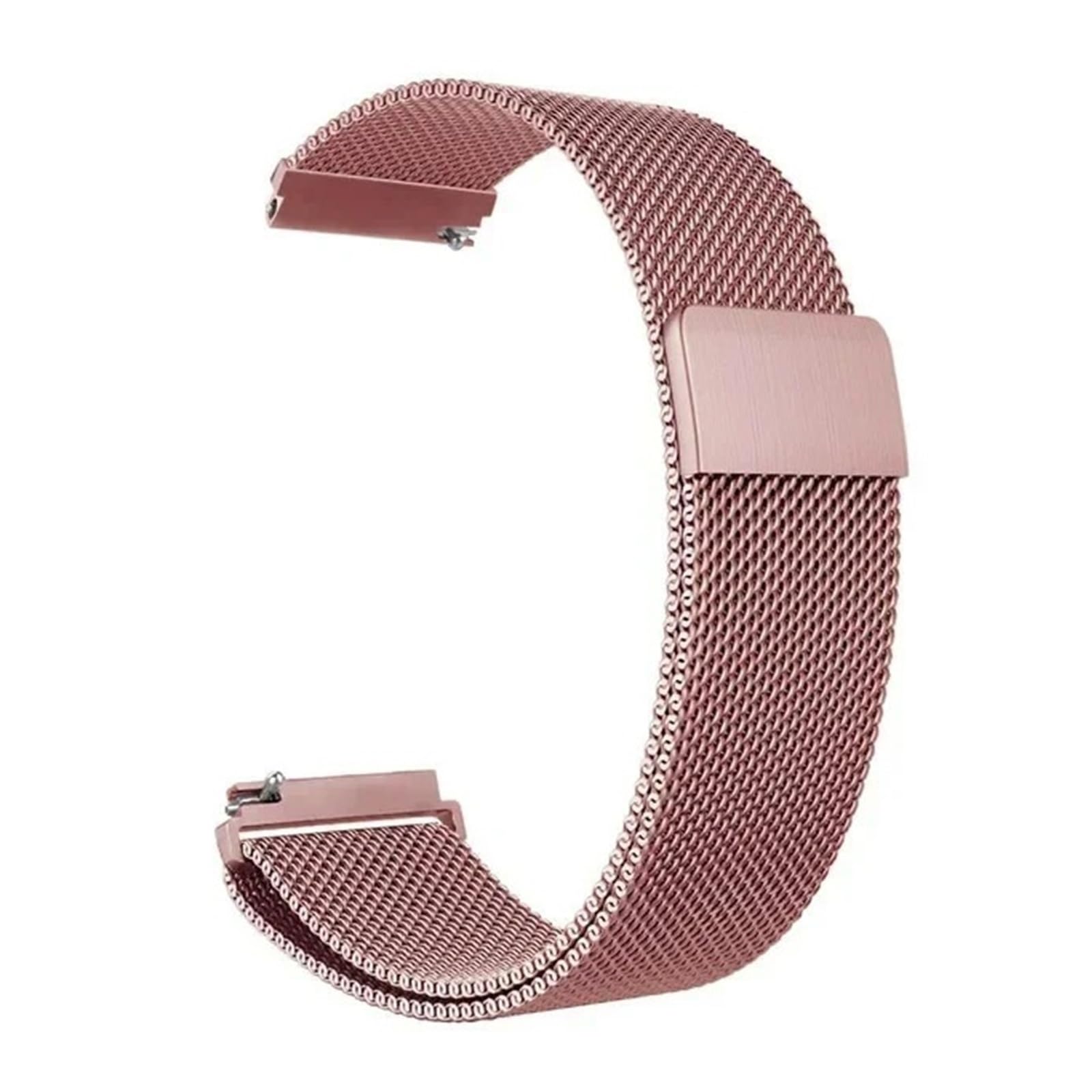 18 mm Milanese Loop Magnetic Mesh Strap for Xiaomi Watch for S4 41 mm Quick Release Stainless Steel Metal Band Men Women Replacement (różowy, Xiaomi Watch S4 41 mm)