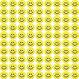 Vinsot 100 Pcs Smile Face Stress Balls Bulk 2 Inch Funny Stress Relief Balls Mini Foam Toys for End of Year Student Gifts, Finger Exercise, School Prizes, Party Bag Fillers(Yellow)