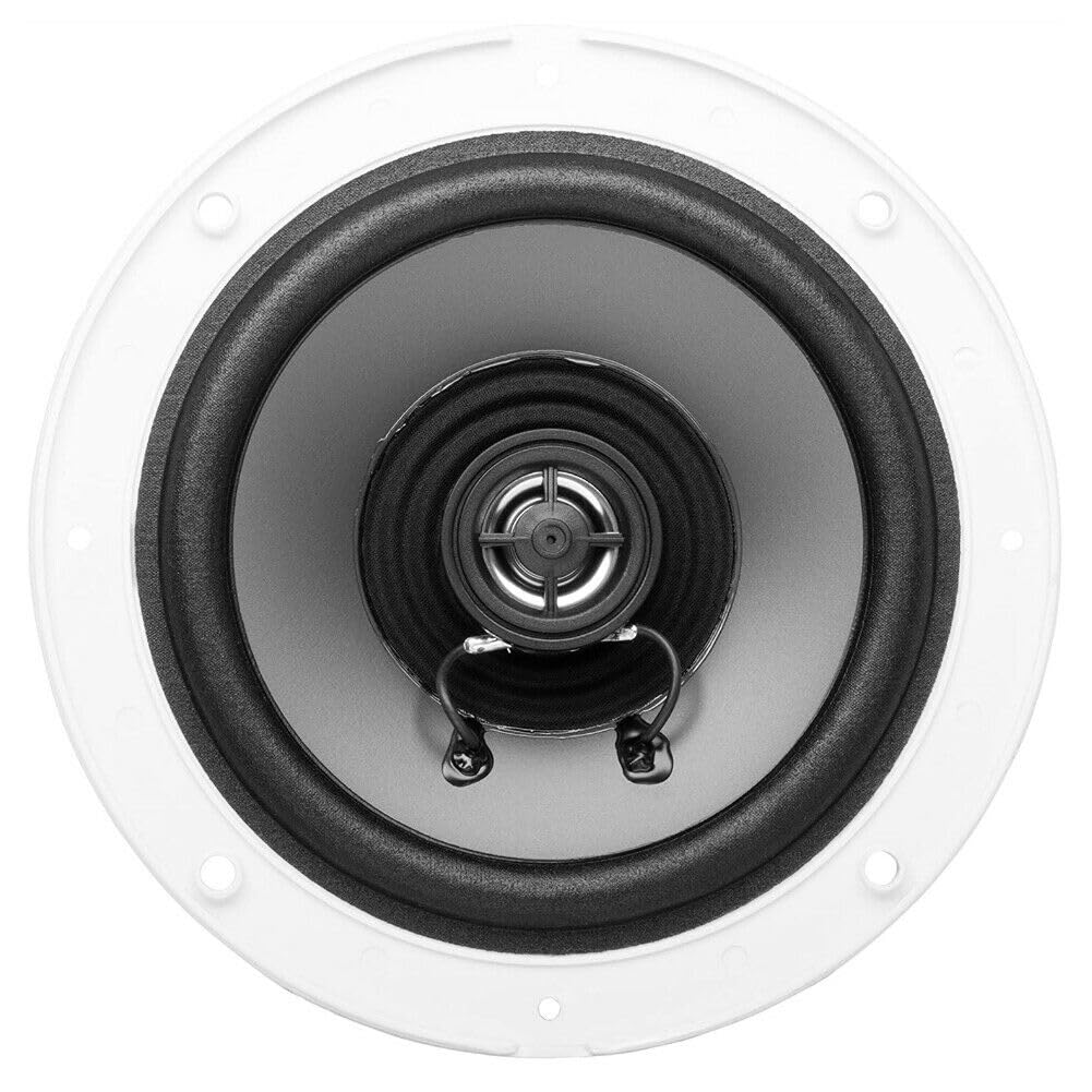 Kit Set para Boss Audio Systems MR60W 2 Altavoces Marinos de 2 vías 6,5" 16,5 cm 165 mm 100 vatios rms 200 vatios máximo Impermeable mar Piscina Barco, por par + Juntas y Tornillos