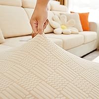 Vista 5 de Funda universal para sofá modular, fundas elásticas individuales para sofás, cojines de sofá de repuesto en forma de L, funda de asiento para sofás