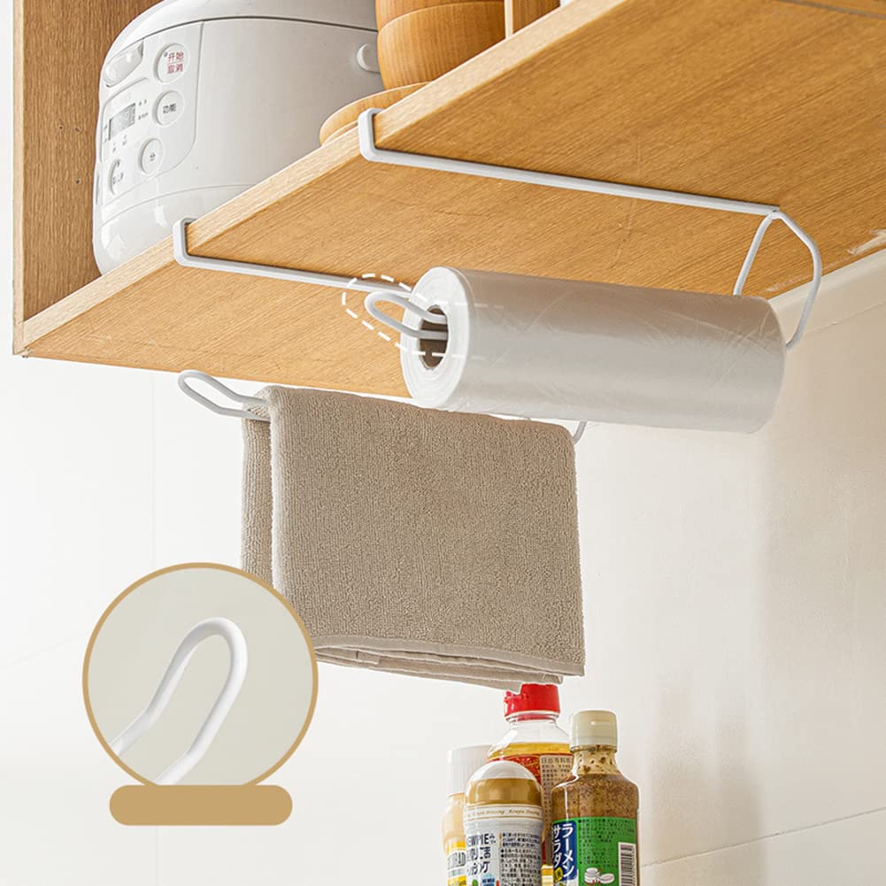 Dispenser Di Asciugamani Di Carta Sotto L'armadio Portarotolo Di Carta Senza Fori Per Cucina Bagno 2 Pezzi 62358980