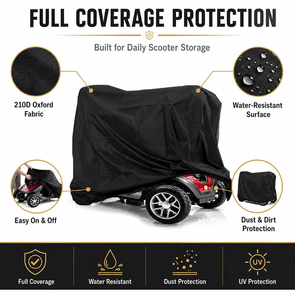 Housse Scooter de Mobilité, Protection Scooter pour Merits S141 Pioneer 9