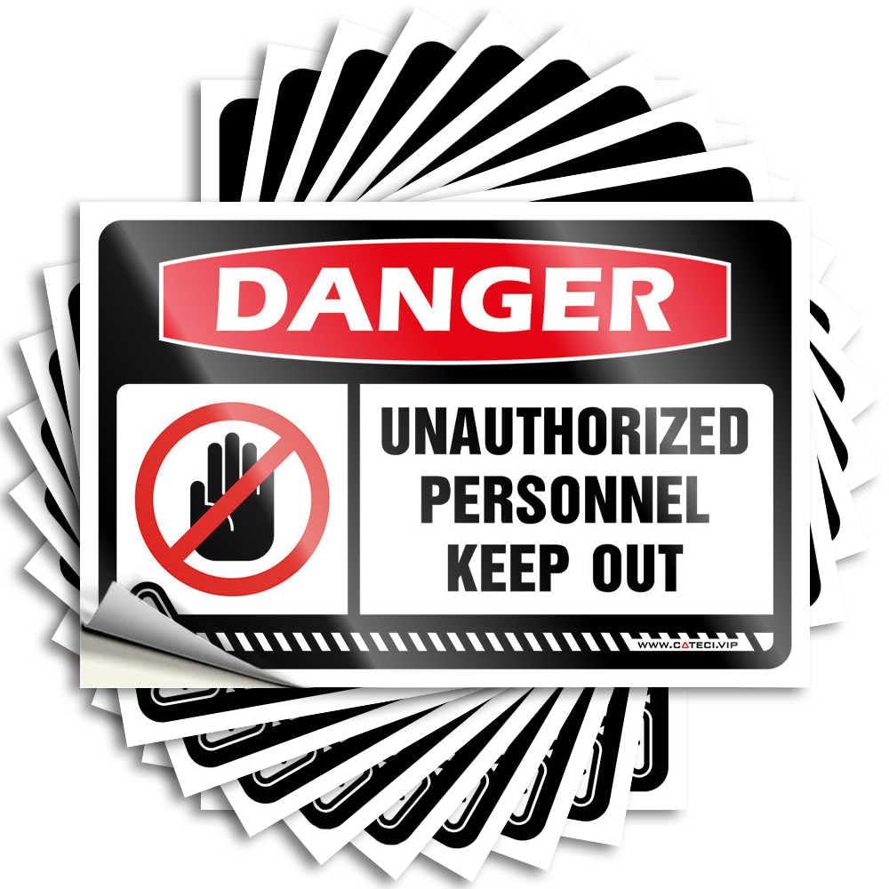 Decals Garage Scratch Resistant Decals, Encouragement Matte Print for Phone Case Billiard | Teen Bedroom Decor Uv Proof Pack Danger Unauthorized Personnel Keep Out with Graphic(6X9CM)
