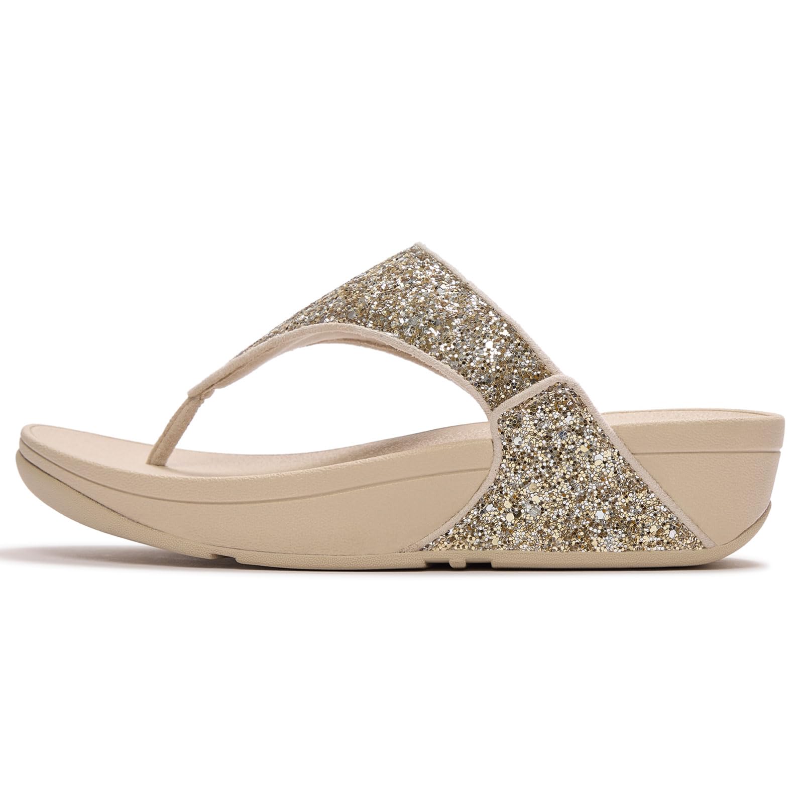 Fitflop LULU MULTI-TONAL GLITTER TOE-POST SANDALS