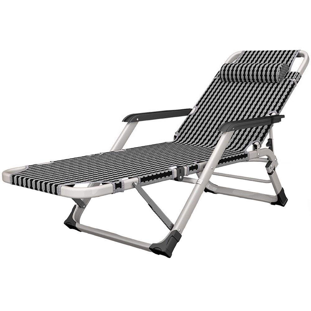 Chaise pliante de plage portable et idéale pour la sieste sur le balcon