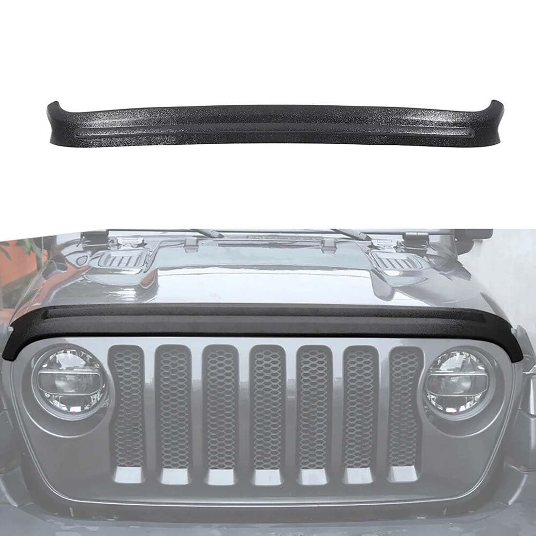 Déflecteurs de bonnet Jeep Wrangler JL pour éviter les impacts de gravillons