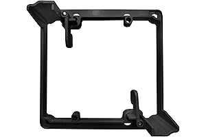 BestMounts Low Voltage Drywall Cable Pass Through Wall Plate 2 Gang