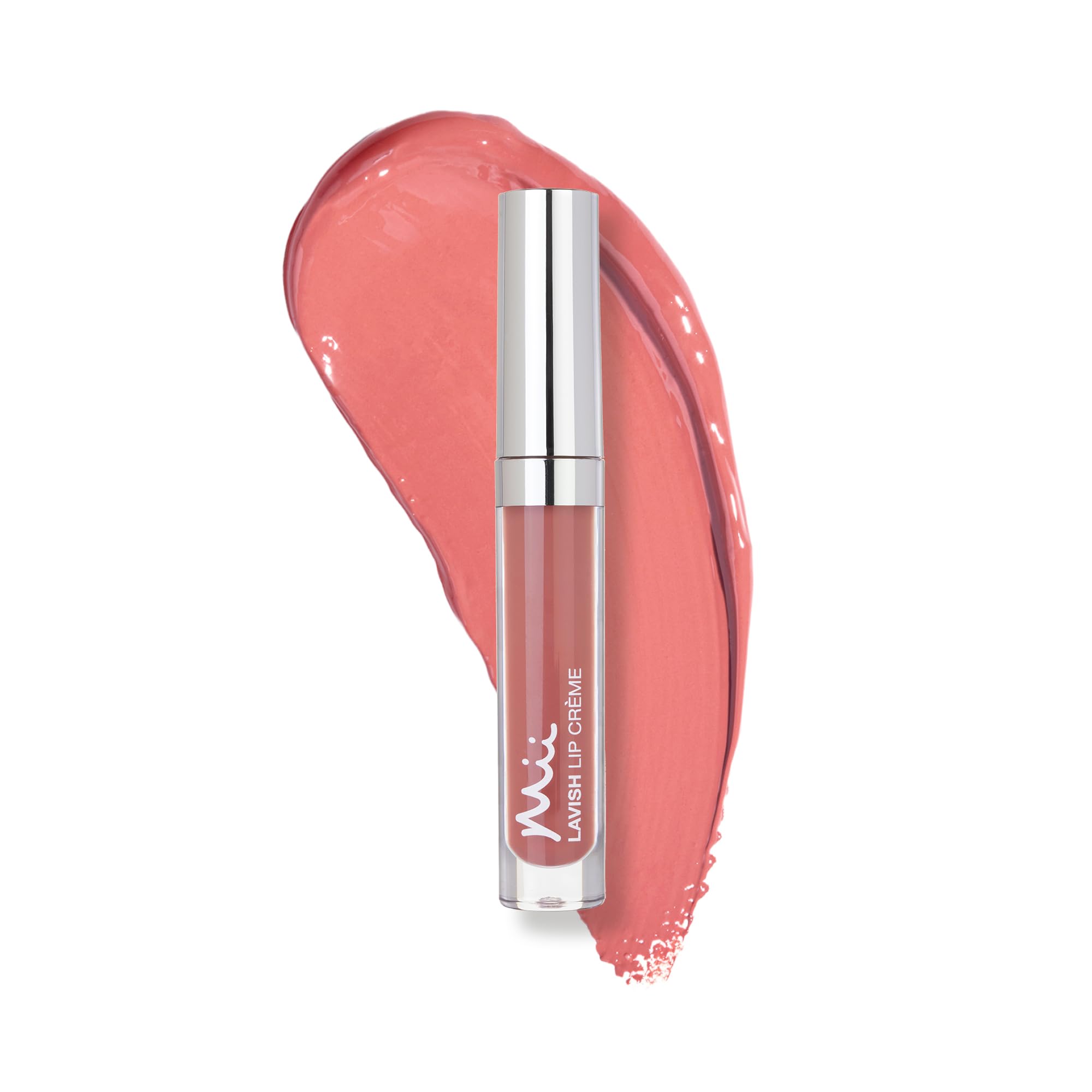 Mii Cosmetics Lavish Lip Crème Lip Gloss - Full-Coverage Colour, Non-Sticky Shine, Moisturising & Hydrating - Illicit