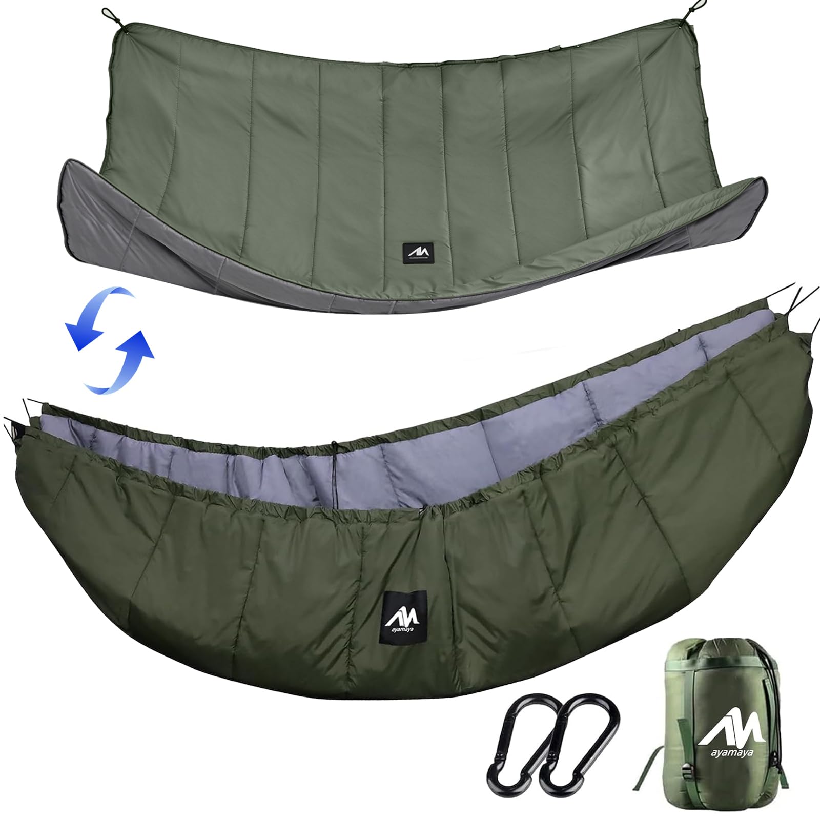 Single & Double Hammock Underquilt, 4 Season Camping Hammock Quilt