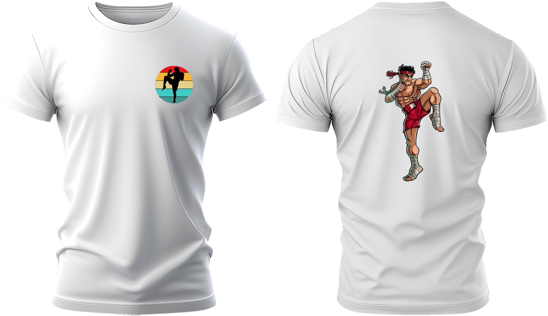 GenericPremium Muay Thai Polyester T-Shirt: Ideal Sports and Martial Arts Apparel for Training - Lightweight, Moisture-Wicking, and Durable - Men and Women's Performance Tee