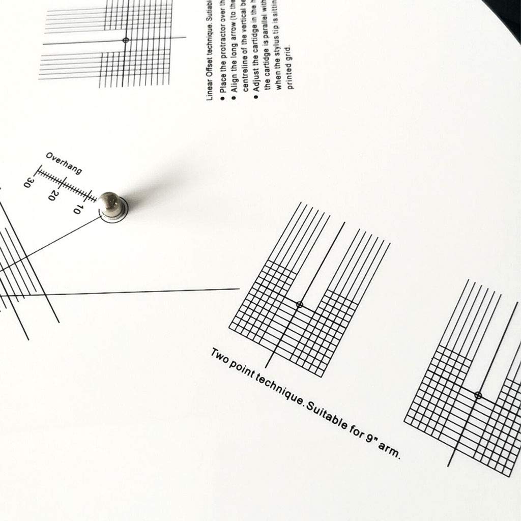 Plaque d'étalonnage antidérapante pour disques vinyles LP, rapporteur, outil de réglage pour tourne-disque