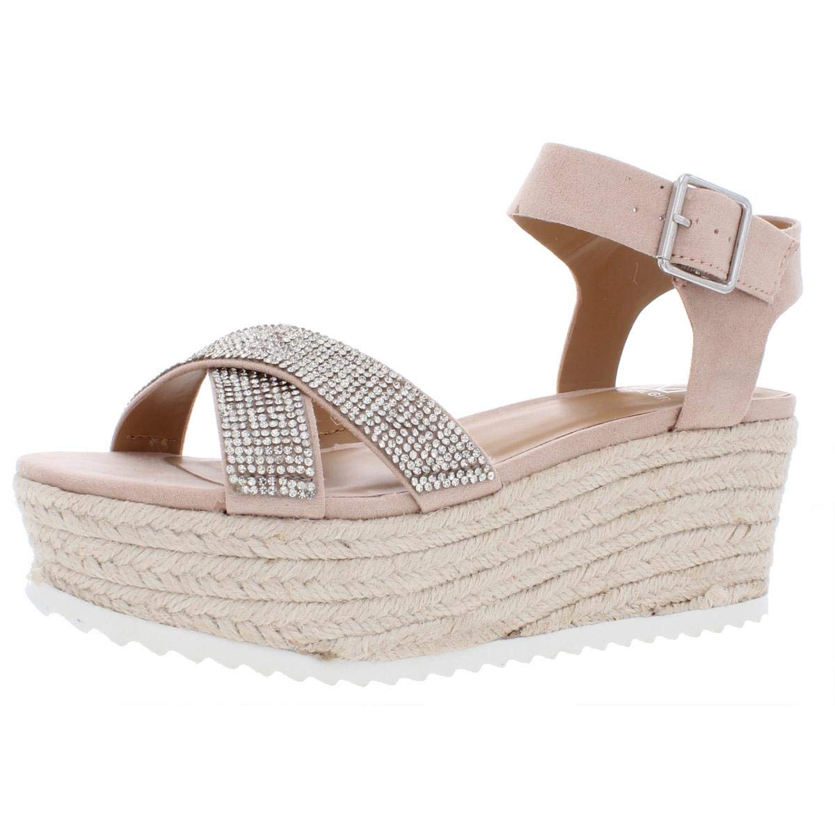 Womens mbrinnyf Cotton Open Toe Casual, Blush Bling, Size 9.5