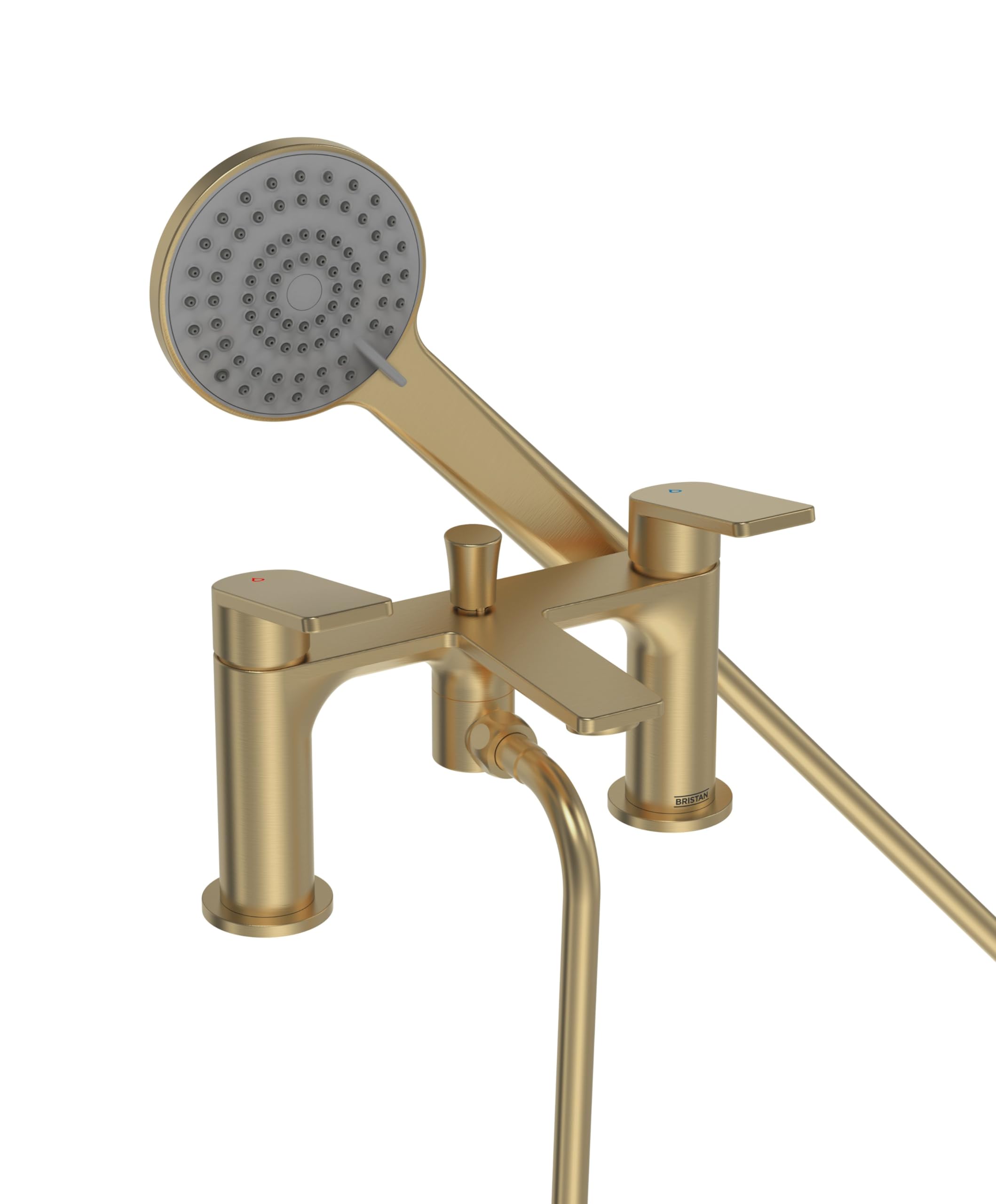 Bristan Brushed Brass Frm Bsm Bb Frammento Bath Shower Mixer 2 Hole,