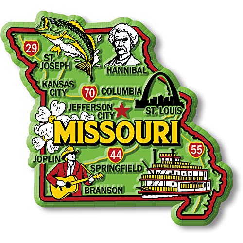 Imán Decorativo Missouri Colorido 3.3 x 3 pulgadas