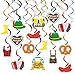 Produktbild Rhdekoein 30CT Oktoberfest Deko Party Hängende Spiralen Decorations Kit Festival Hängen Dekoration Oktoberfest Deko Band Beer Festival Bier Party Set