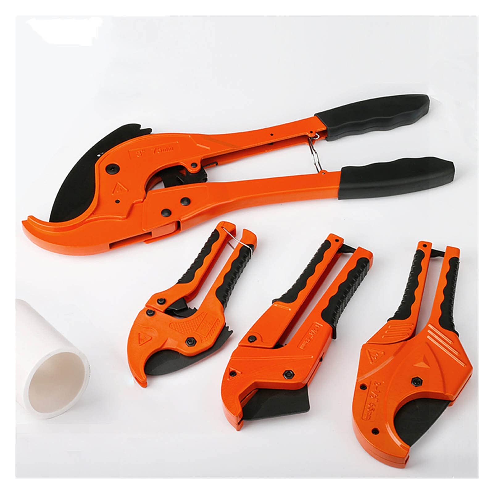 Obcinak do rur, PVC. Urządzenia do cięcia rur, 42mm Aluminiowa ciała Ratchet Nożyce Tube Cutter PVC/PU/PP/PE Narzędzia do cięcia węża(Strengthened)