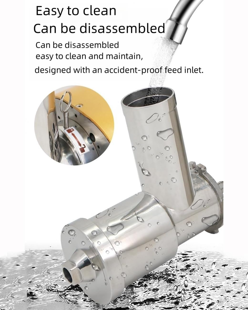 250W Commercial Slow Masticating Juicer, Heavy Duty Cold Press Juice Extractor, Stainless Steel Centrifugal Juice Machine, Reverse Function, Pomace Separation Juicer Maker