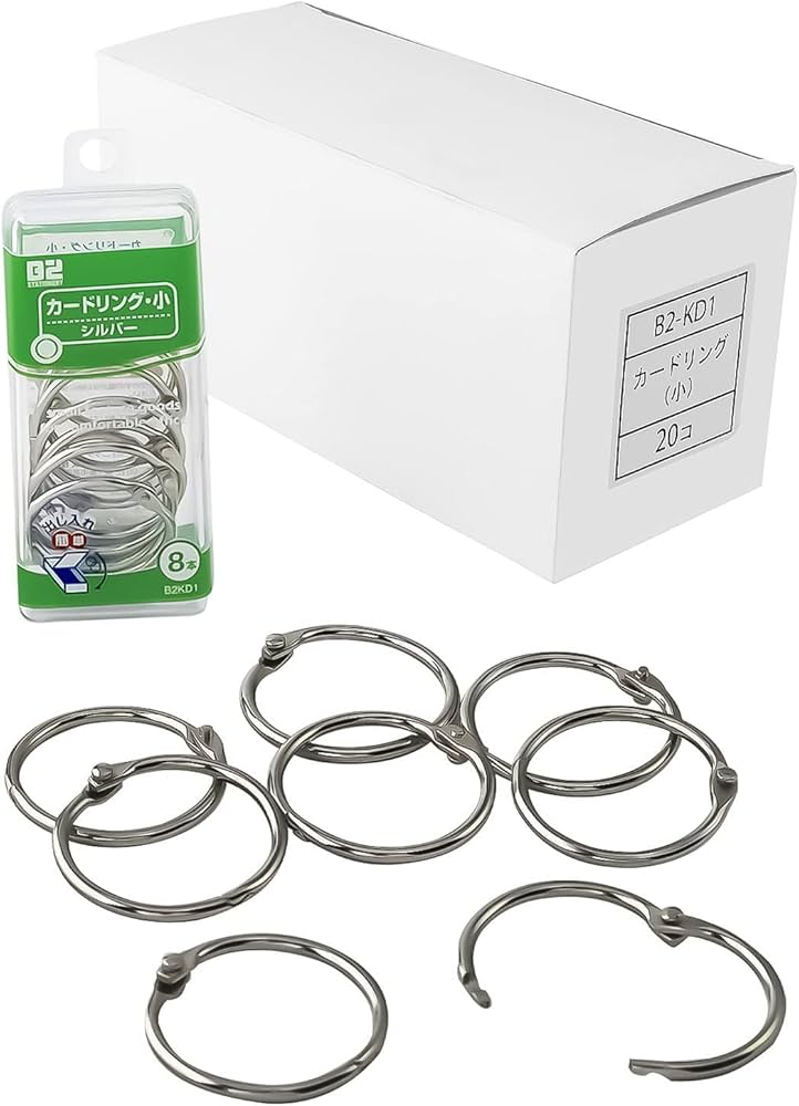 Amazon | ニッケン文具 カードリング 小 シルバー 30mm 8本入 20セット Amazon | ニッケン文具 カードリング 小 シルバー 30mm 8本入 20セット