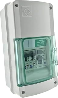 Garage Consumer Unit with 63a/30mA RCD & 1x16amp & 6amp MCB's IP55