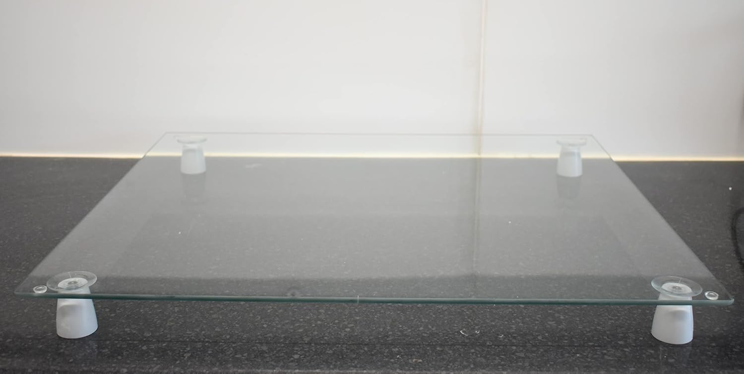 Deenz 60X52Cm Universal Hob Cover Plate Tempered Glass Worktop Saver