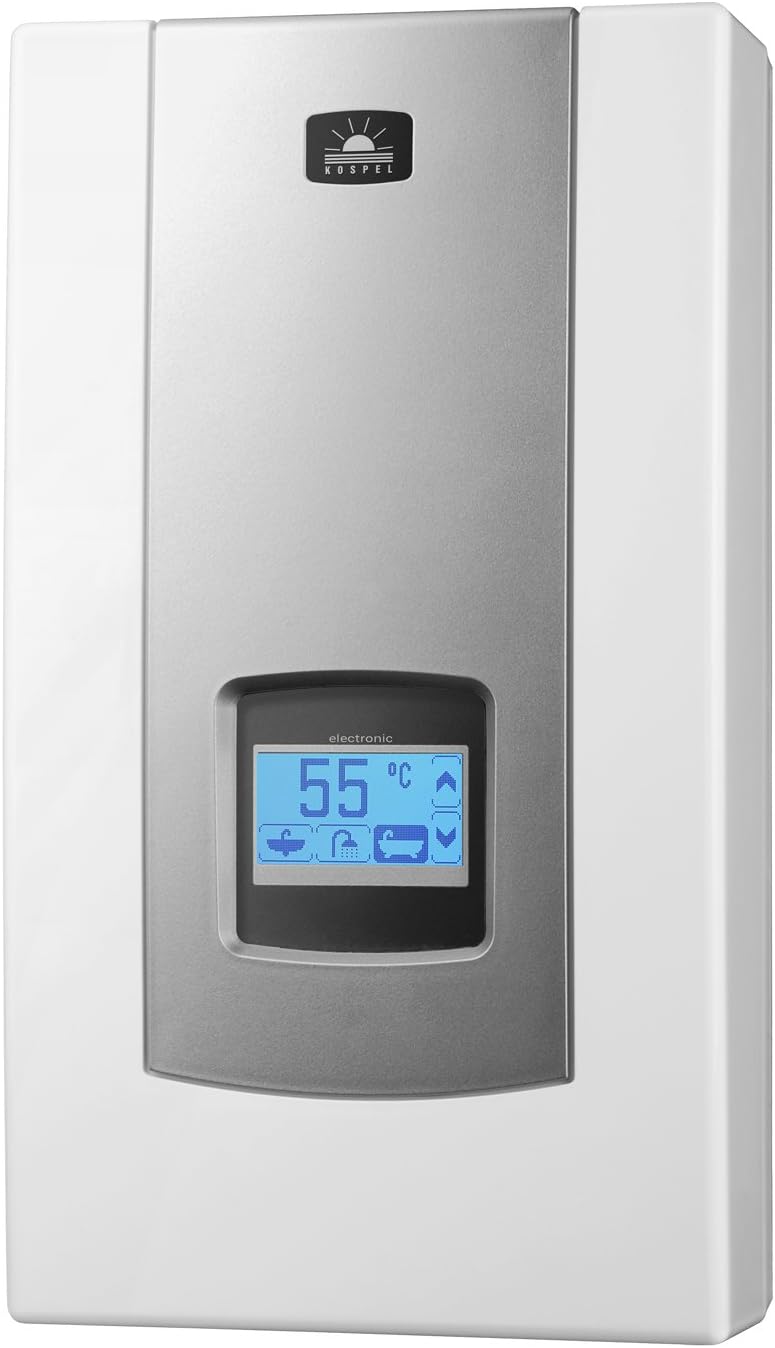 Ppve 9 12/15/18/21/24 27 kW Kospel Electric Tankless Water Heater with Touchscreen LCD Display