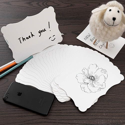 Miniatura 4 de Paquete de 50 tarjetas de papel kraft en blanco, cartulina, papel grueso, color marrón, tarjetas de felicitación para menús de tarjetas de regalo,