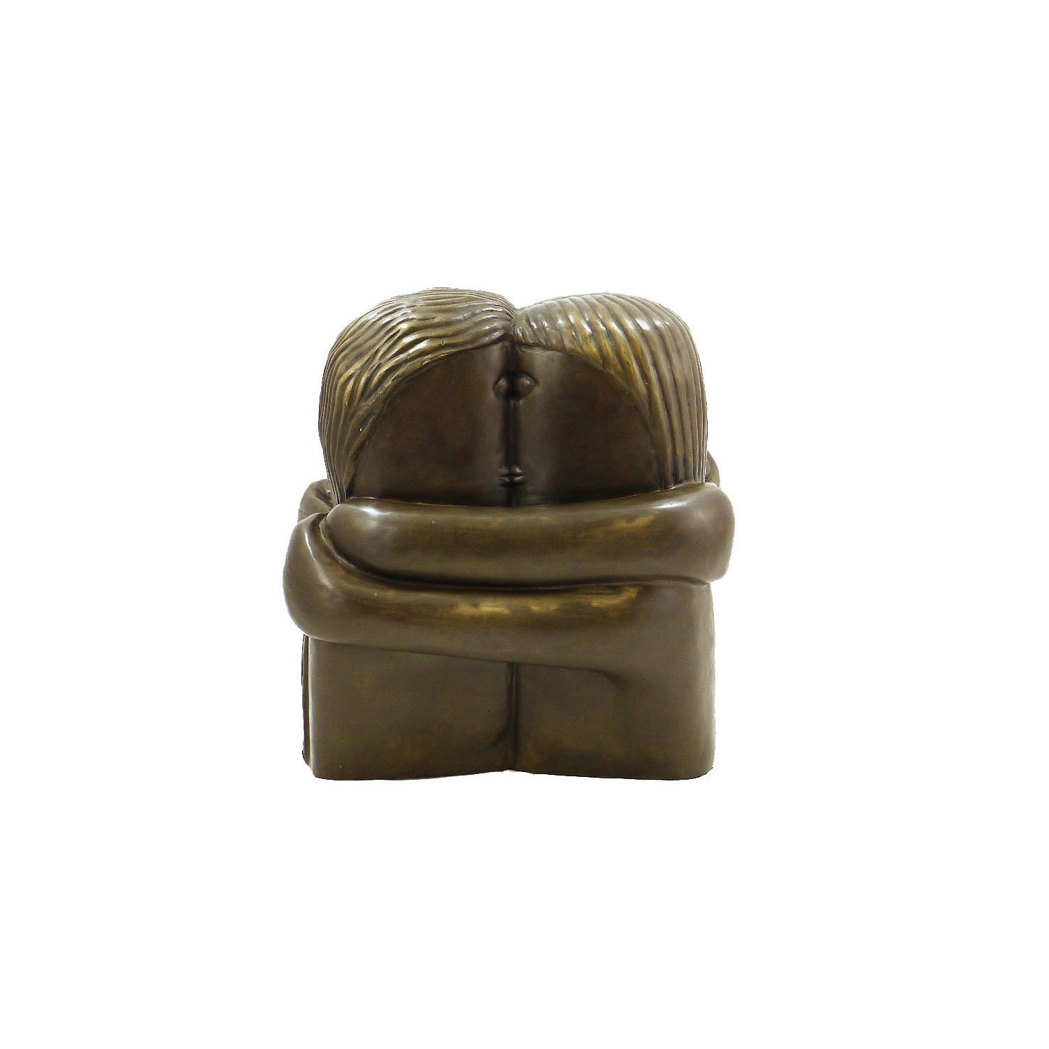 Ekershop - Figurine d'art Moderne - Motif - Le Baiser signé - brâncusi Constantin - Sculpture décorative en Bronze - Acheter des Statues en Ligne - Décoration de la Maison
