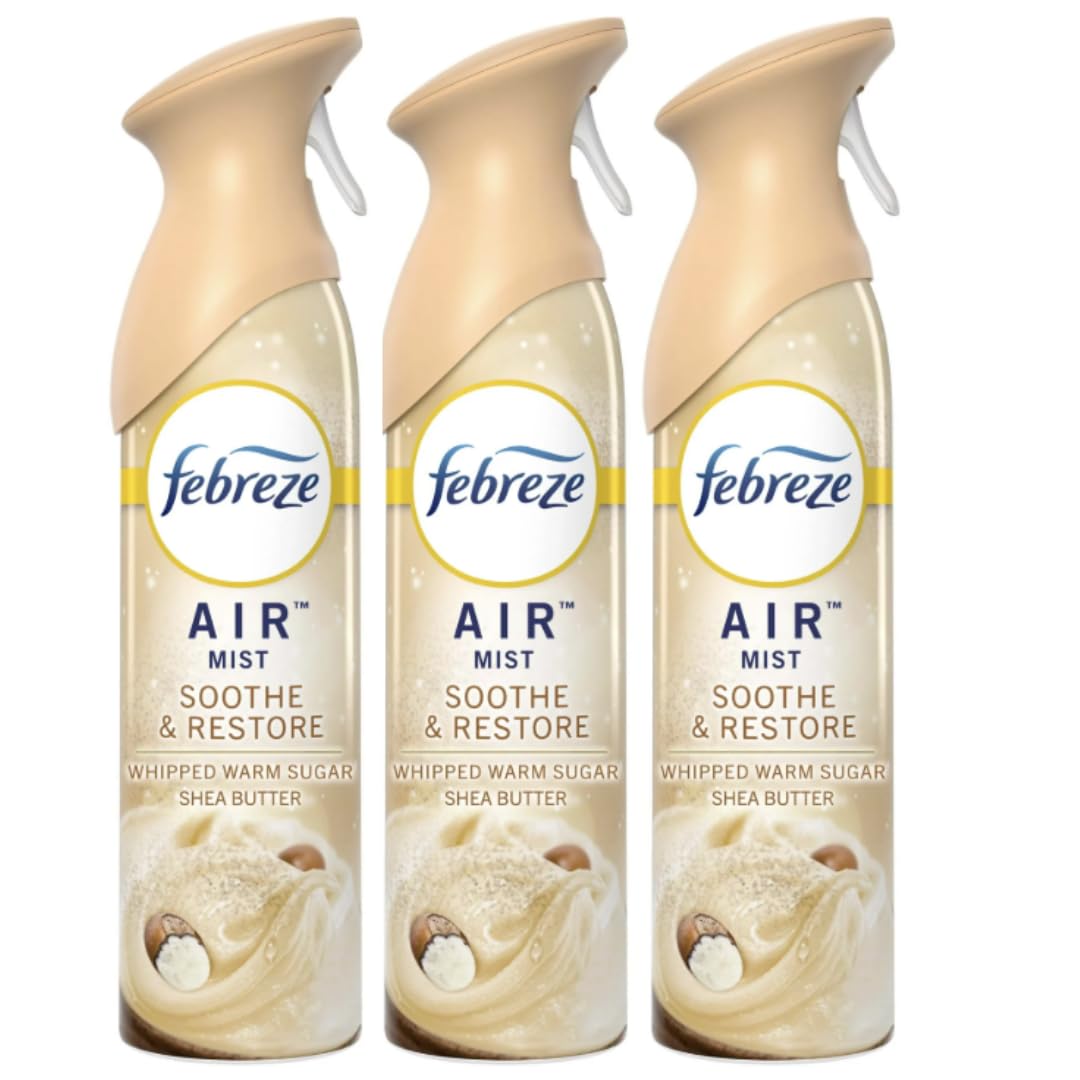 Febreez Air Freshener Spray, Odor-Fighting Room Spray, Soothe & Restore, 8.8oz, 3 pack