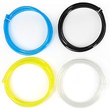 4 Colors Gas Fuel Line Hose Tubing, 3.3ft each Petrol Fuel Gas Line Pipe Hose Tubing For String Trimmer Chainsaw Blower Lawn Mower and other Power Toolsetrol Pipe 1/8" x 1/4" 3mm x6mm