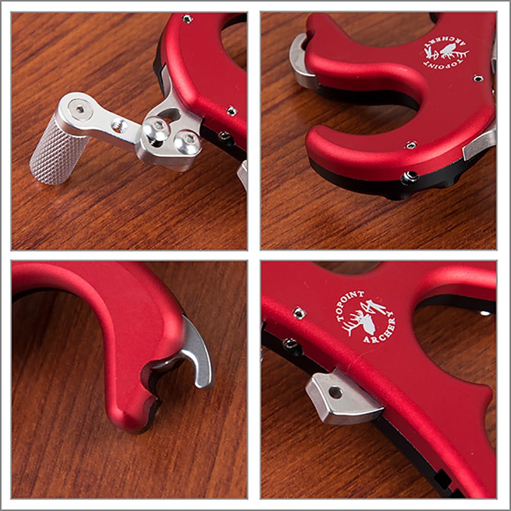 Arc Compound Release Aid 4 Finger Aide à la Libération Déclencheur Tir à l'arc Libération des Doigts Étrier de poignée Accessoires pour De Plein air Chasse