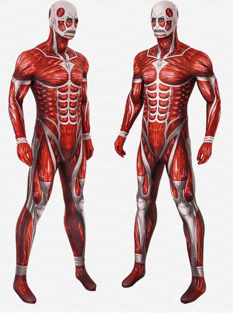 Amazon | 進撃の巨人 全身タイツ コスプレ コスチューム 衣装 超大型