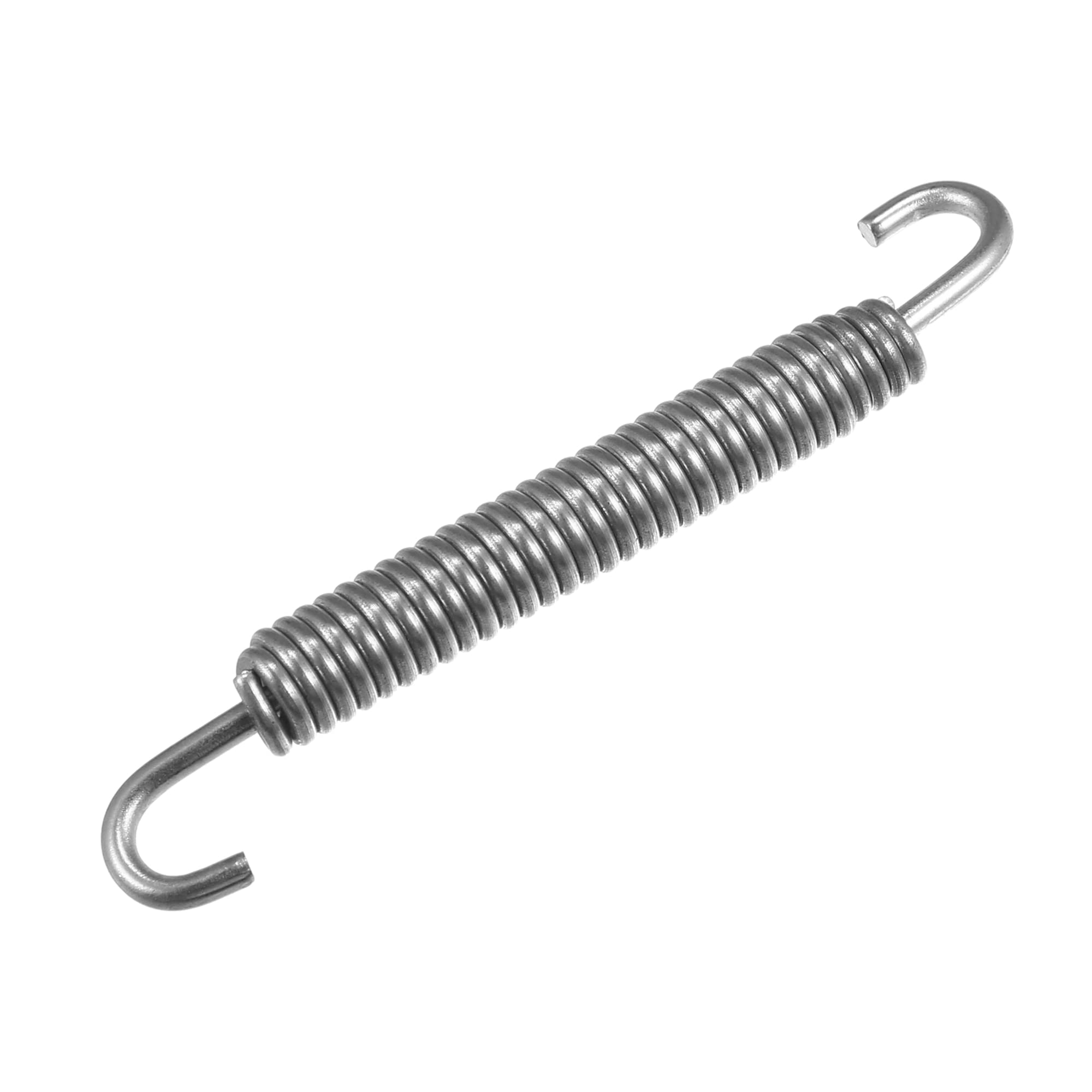 A ABSOPRO 4x Ressort Échappement Argent Pour Moto Acier Inoxydable 304 | Argent, Pour Scooter ATV, Ressort 58mm, Diamètre 9mm, Crochet 7mm, U Crochet 22x12mm, Haute Température, Anticorrosion