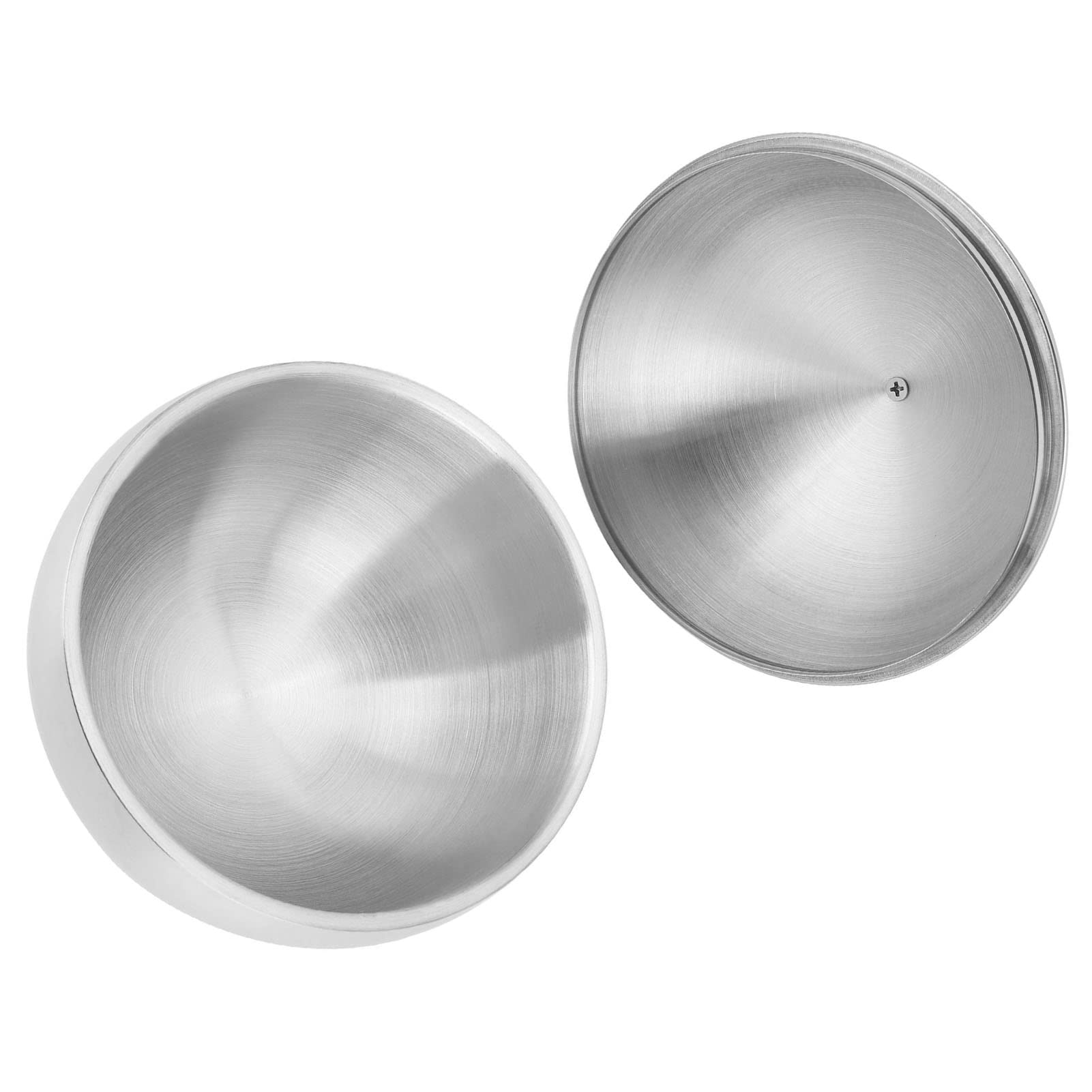 Sxhlseller Seau à glace à double paroi en acier inoxydable avec couvercle, seau à glace isolé, refroidisseur à boissons en métal pour barbecue et fête de mariage
